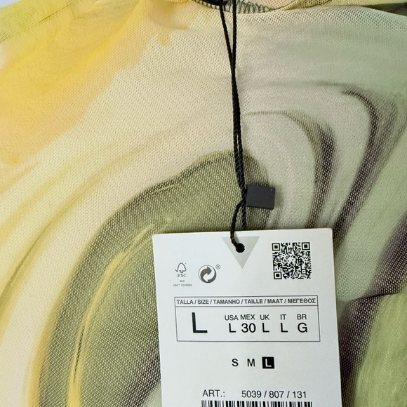 Zara Asymmetrical Sleeve Top - Picture 5 of 5